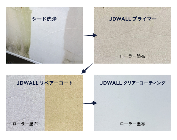 JDWALLの塗り壁はリペアしやすい